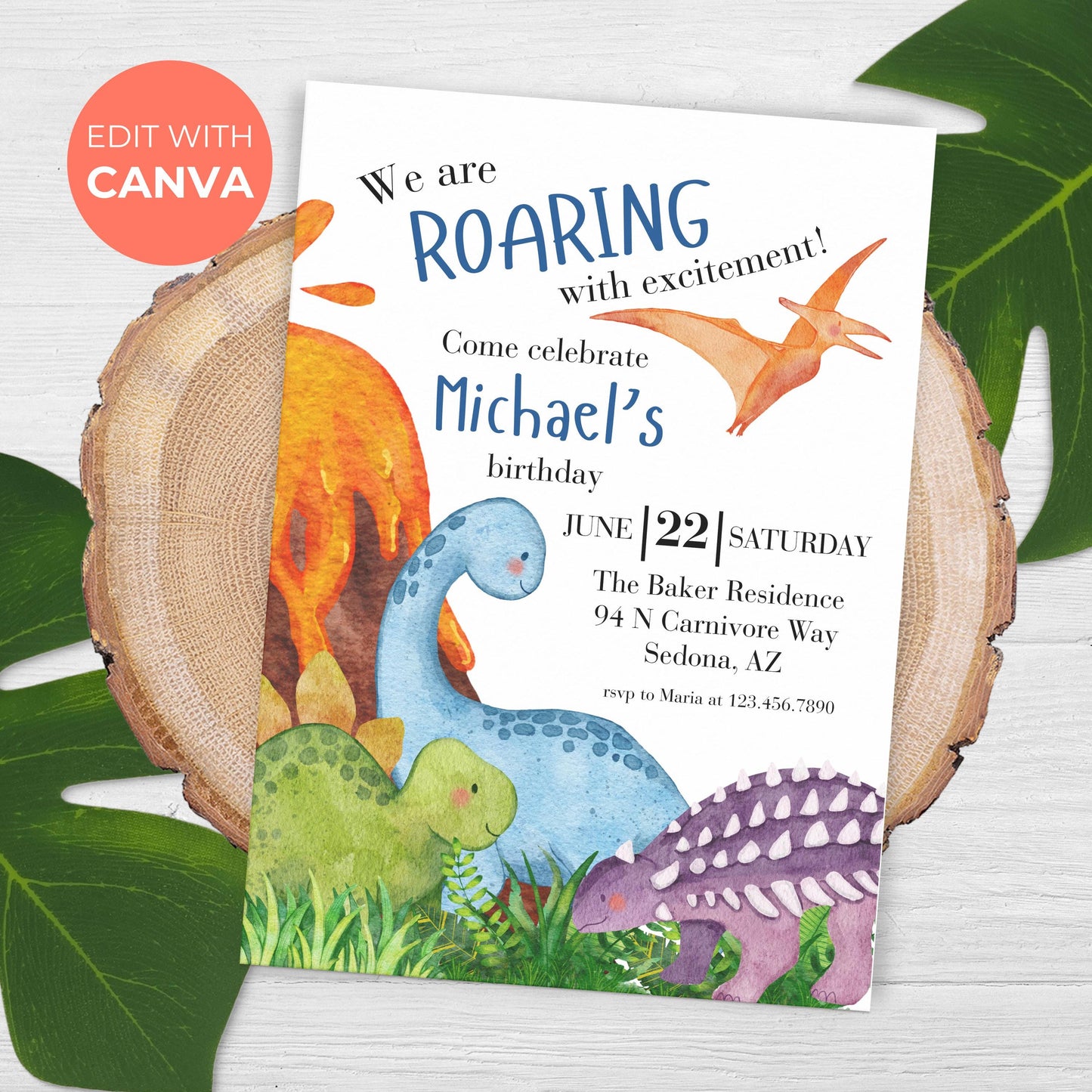 Dinosaur Birthday Invitation Template Dinosaur Invitation Dino Invitation Dinosaur Invite for Boys Dino Party Dinosaur Birthday Party 0008