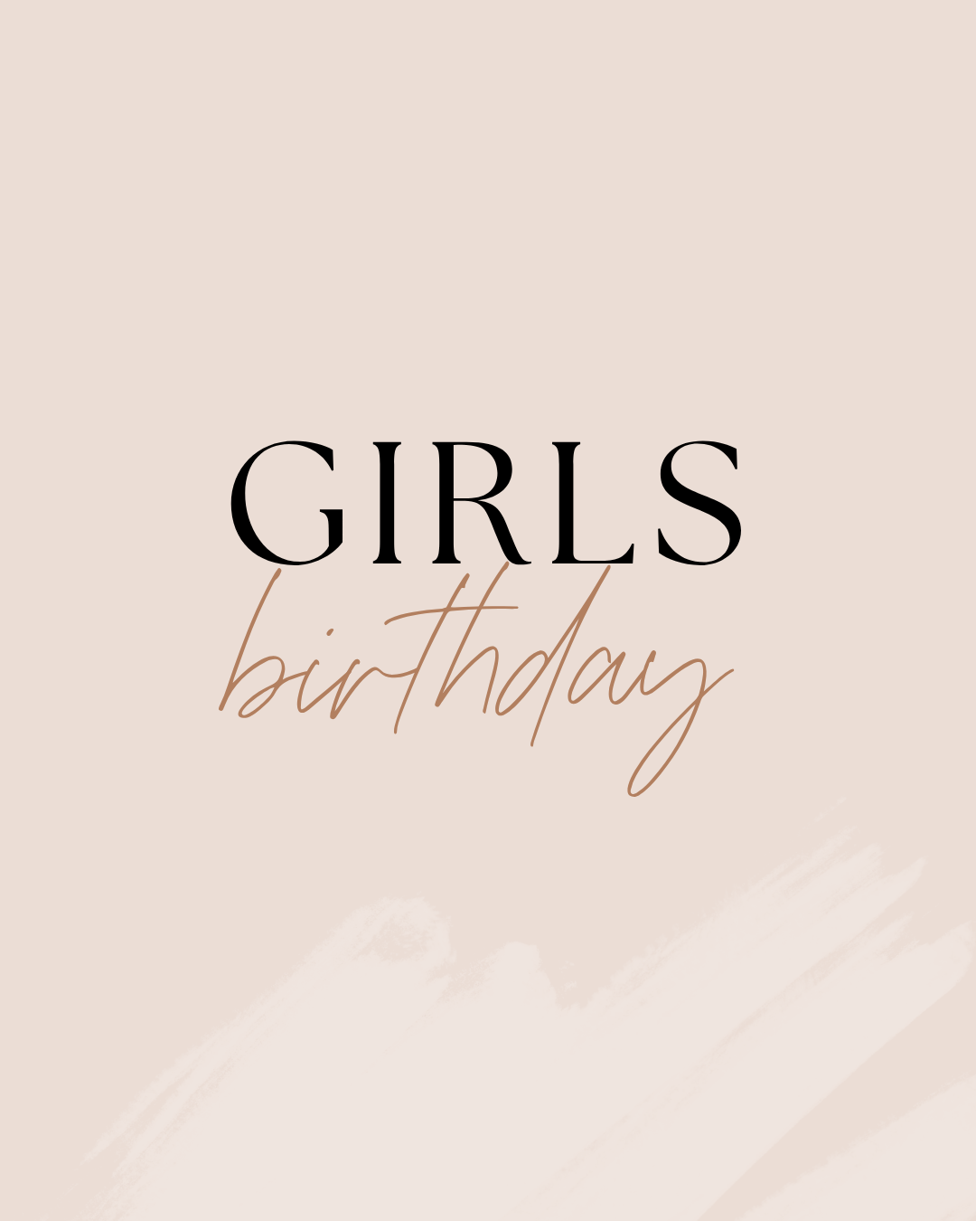 Girl Birthdays