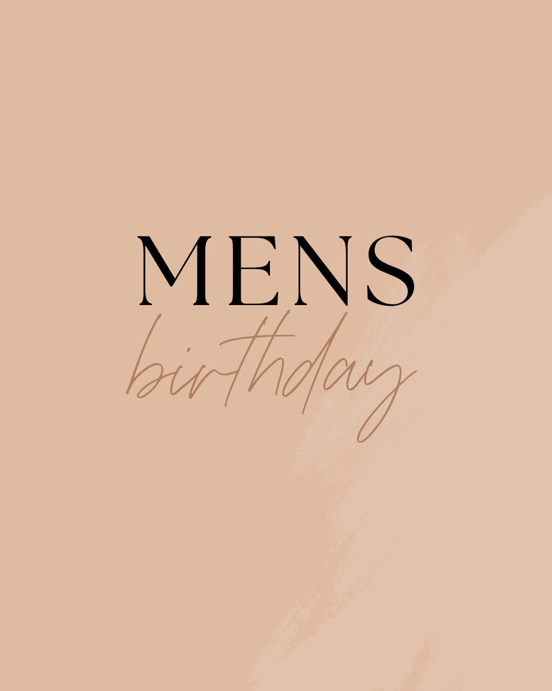 Mens Birthday