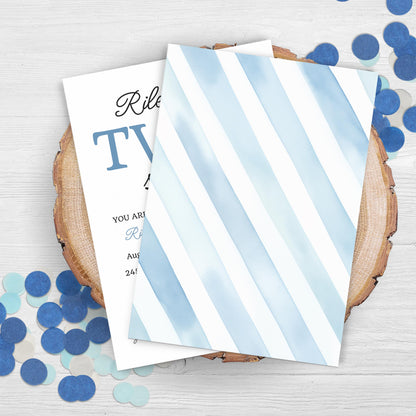 Two Sweet Cookie Birthday Invitation Second Birthday Milk Cookies Party 2nd Birthday Cookie Sweet Celebration Toddler Boy Birthday Cute 0005