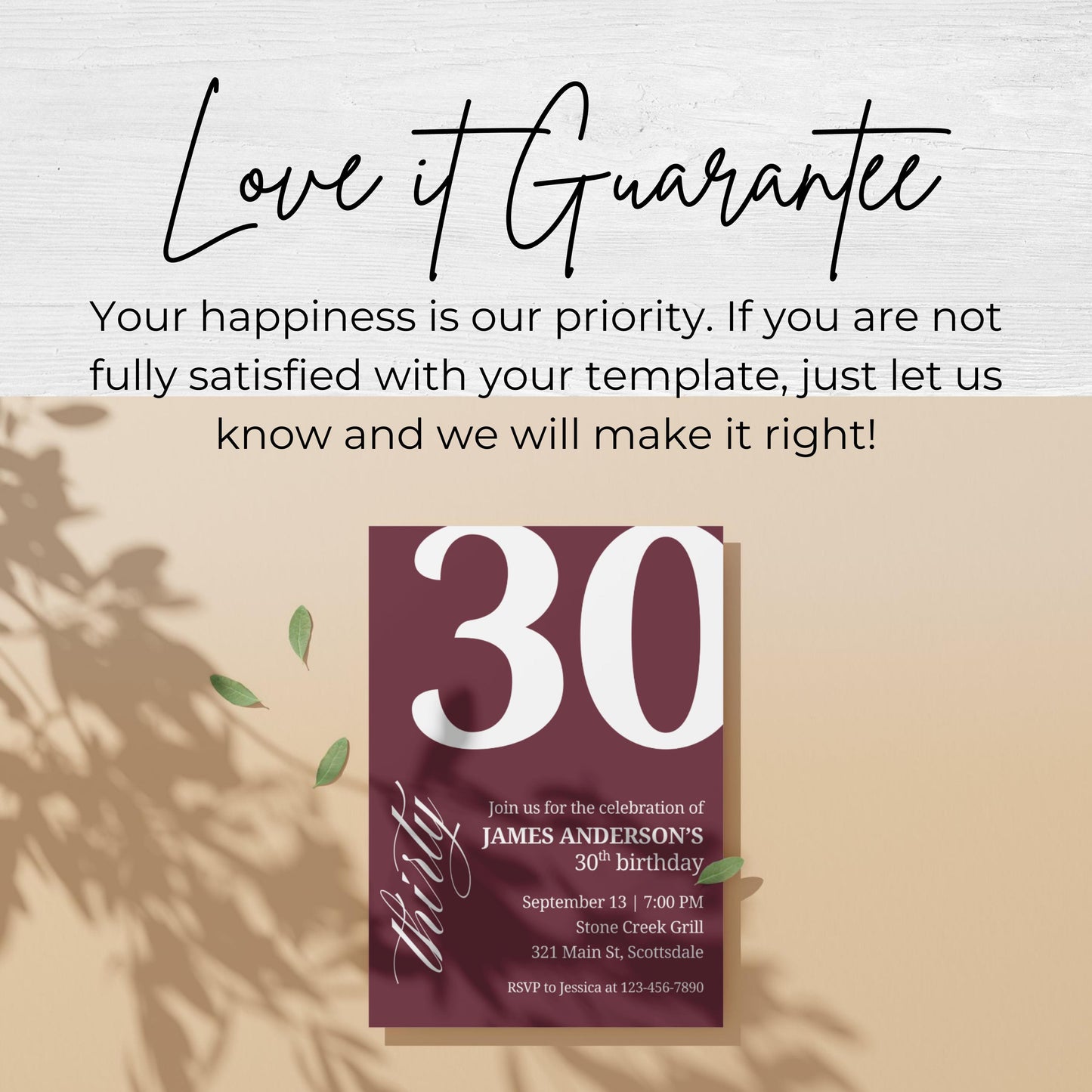 30th Birthday Invitation 30th Birthday Invite 30th Birthday for Him 30th Birthday Invitation for Him 30th Birthday Invitations for Men 0007