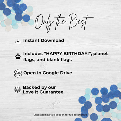 Space Happy Birthday Banner Space Party Decorations Out of This World Birthday Bunting Outer Space Party Birthday Solar System Party 0001