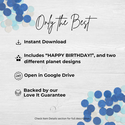 Space Cupcake Toppers Out of This World Party Decorations Cake Toppers Space Party Solar System Party Birthday Decor Party Supplies 0001