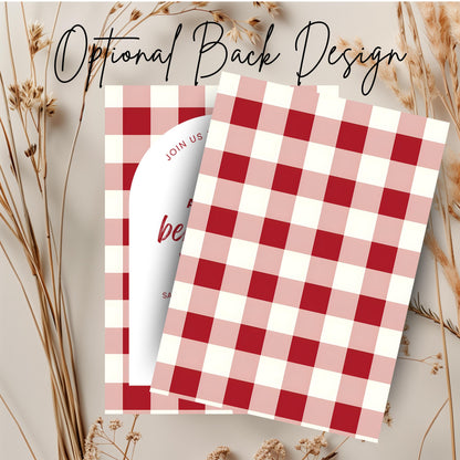Berry First Birthday Invitation Strawberry Birthday Invitation Berry 1st Birthday Invite Berry Sweet One Birthday Strawberry Gingham 0010
