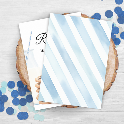 Cookies and Milk 3rd Birthday Invite: Printable Invitation Template 0005