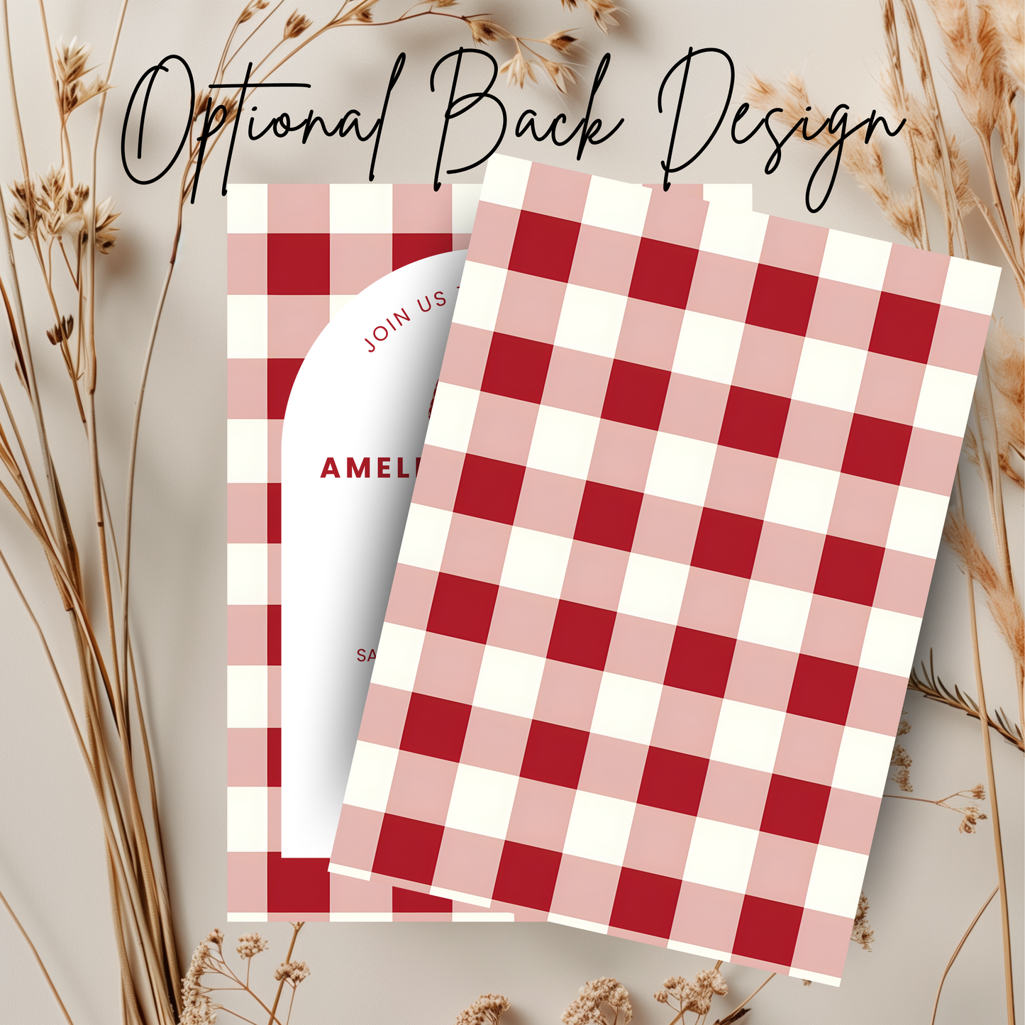 Strawberry Birthday Invitation: First Birthday Girl Editable Printable Invite 0010