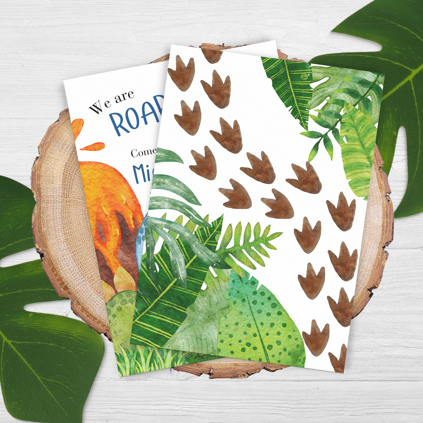 4th Birthday Dinosaur Invitation: Editable Printable Invite for Boys Dinosaur Theme 0008