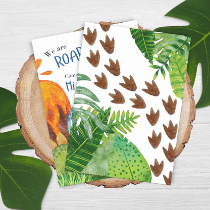 4th Birthday Dinosaur Invitation: Editable Printable Invite for Boys Dinosaur Theme 0008