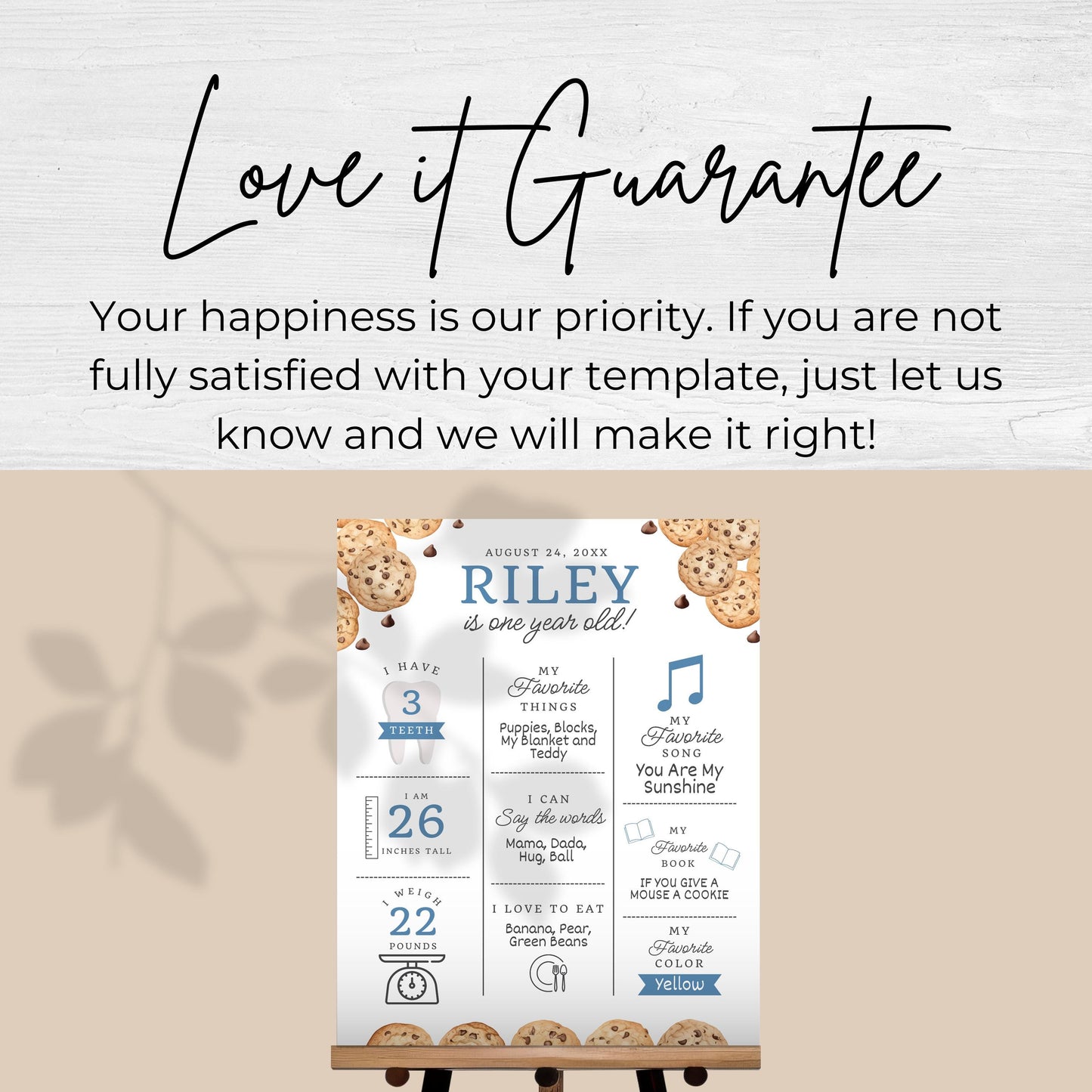 Milestone Board Milk and Cookies First Birthday Sign First Year Milestone Sweet Cookie Birthday Milestone Tough Cookie Birthday Sign  0005