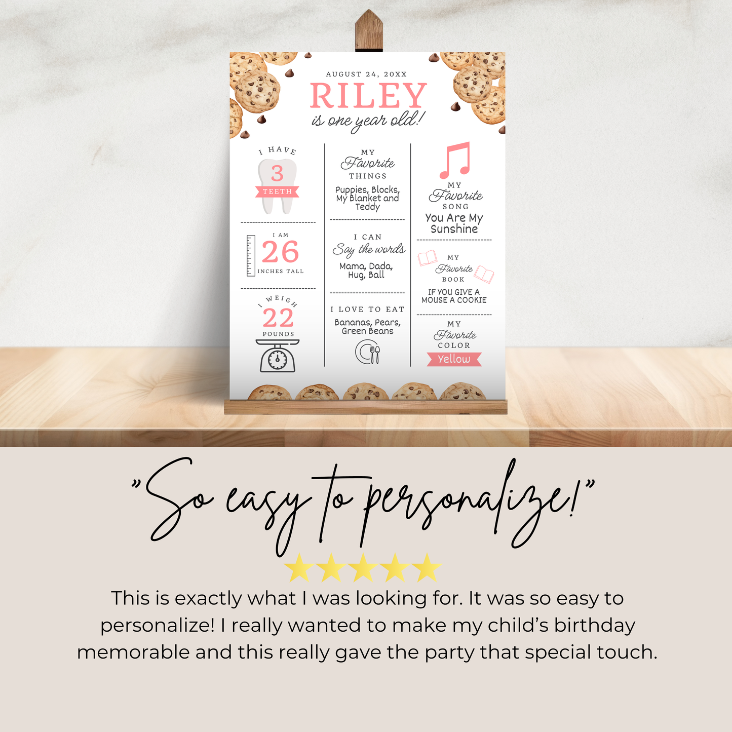 Milestone Board Milk and Cookies First Birthday Sign First Year Milestone Sweet Cookie Birthday Milestone Tough Cookie Birthday Sign 0009