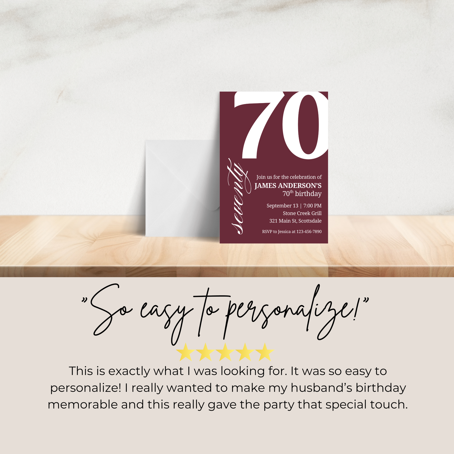 70th Birthday Invitation for Men 70th Birthday Invite 70th Birthday for Him 70th Birthday Invitation 70th Birthday Invitation for Him 0007