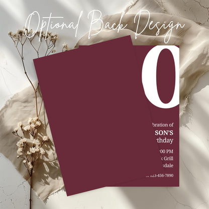 40th Birthday Invitation for Men 40th Birthday Invite 40th Birthday for Him 40th Birthday Invitation 40th Birthday Invitation for Him 0007