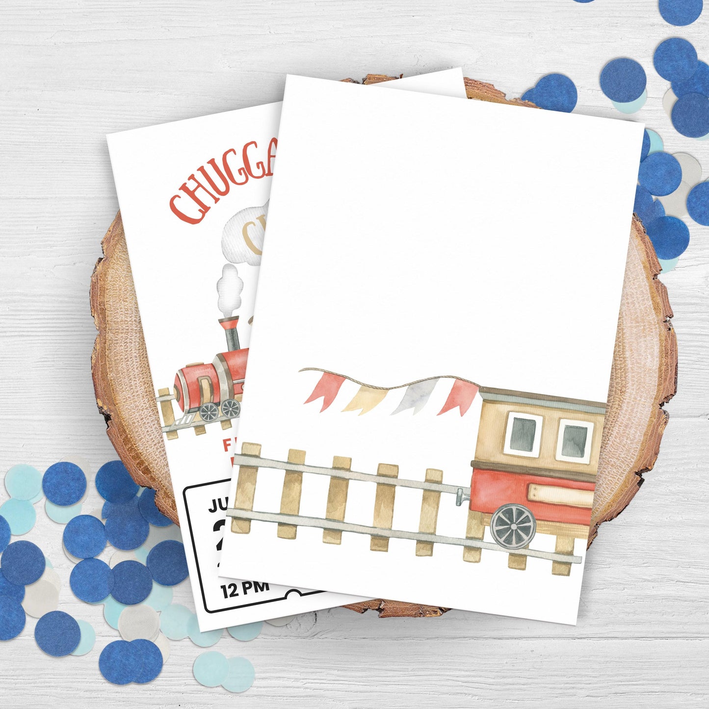 Chugga Chugga Choo Choo Birthday Invitation Train Party Birthday Invitation Train All Aboard All Ages Birthday Full Steam Ahead Boy 0006