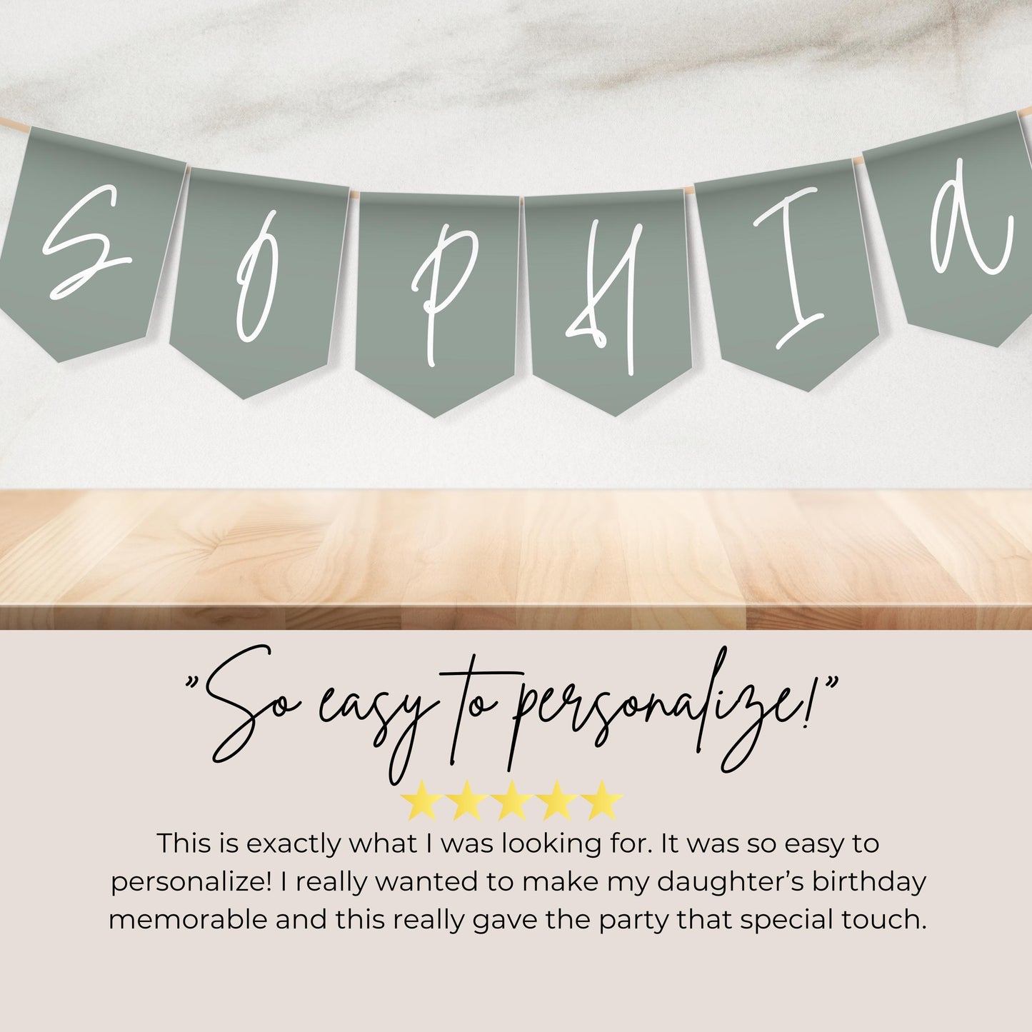 Sage Green Party Alphabet Banner Letters A to Z Numbers Symbols Happy Birthday Banner Sage Green Teen Party Sweet Sixteen Flag Banner 0003