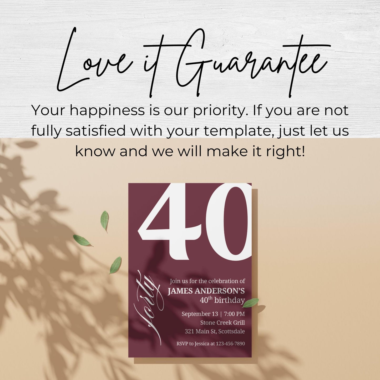 40th Birthday Invitation for Men 40th Birthday Invite 40th Birthday for Him 40th Birthday Invitation 40th Birthday Invitation for Him 0007