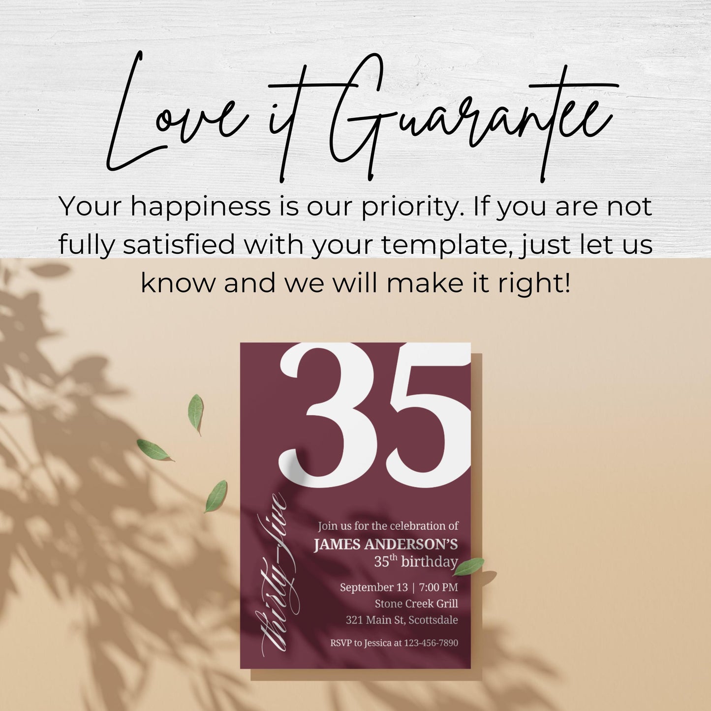 35th Birthday Invitation 35th Birthday Invite 35th Birthday for Him 35th Birthday Invitation for Him 35th Birthday Invitations for Men 0007