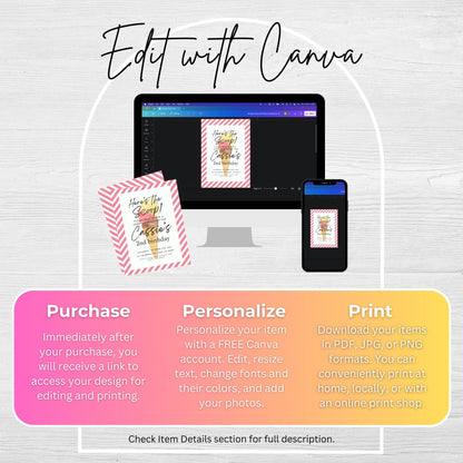 Here's the Scoop Invitation Ice Cream Birthday Party Invite Second Birthday Invite Template Girls Sweet Birthday Party 2nd Birthday 0002