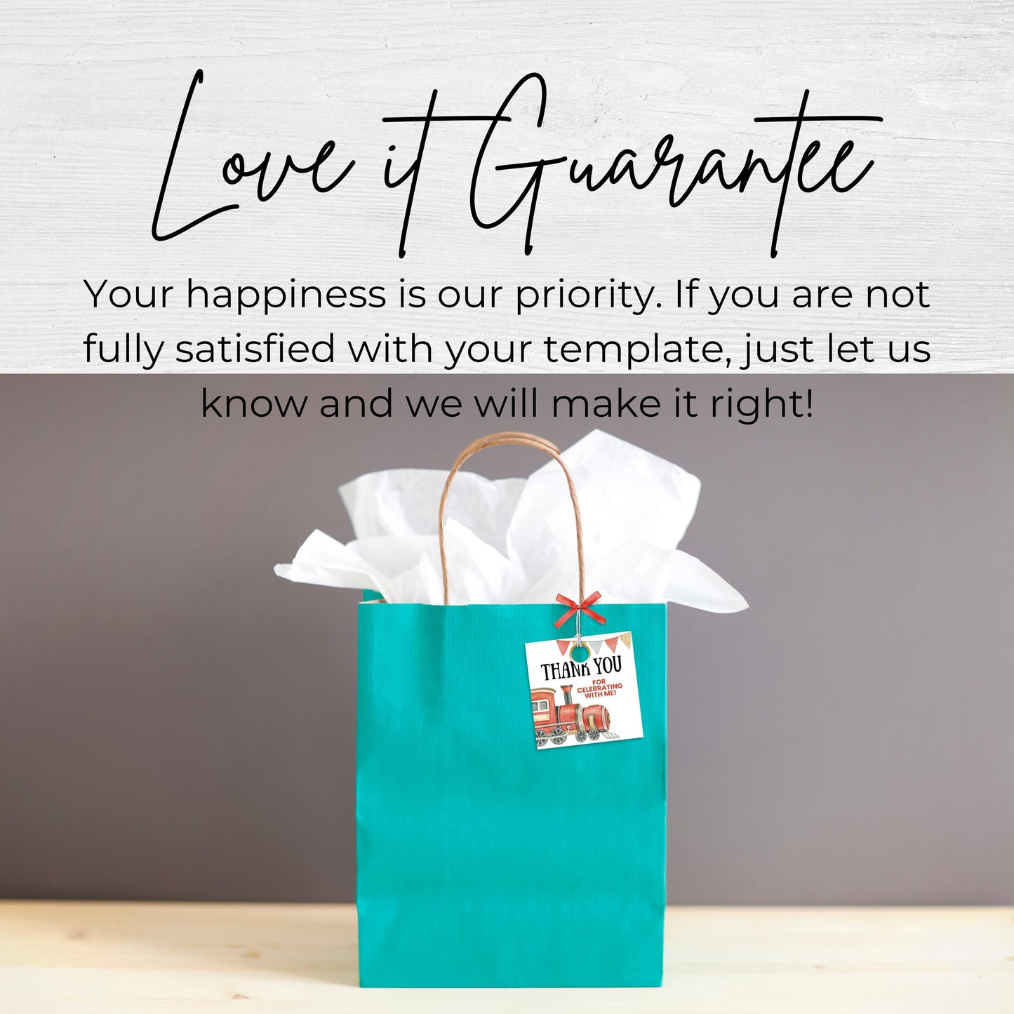 Train Party Favor Tag Chugga Chugga Two Two Party Birthday Party Favor Tag All Aboard Hanging Tag Thank You Tag Circle Tag Square Tag 0006