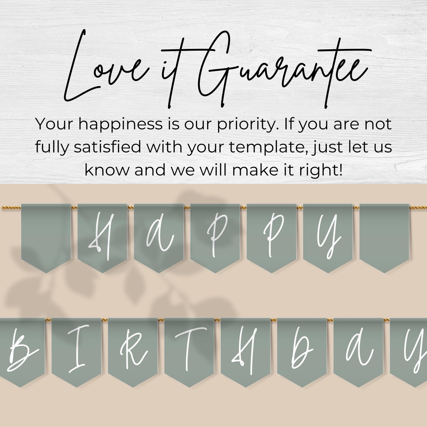 Sage Green Party Happy Birthday Banner Letters Happy Birthday Banner Sage Green Teen Party Sweet Sixteen Flag Happy Birthday Flags 0003