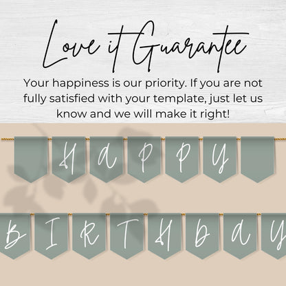 Sage Green Party Happy Birthday Banner Letters Happy Birthday Banner Sage Green Teen Party Sweet Sixteen Flag Happy Birthday Flags 0003