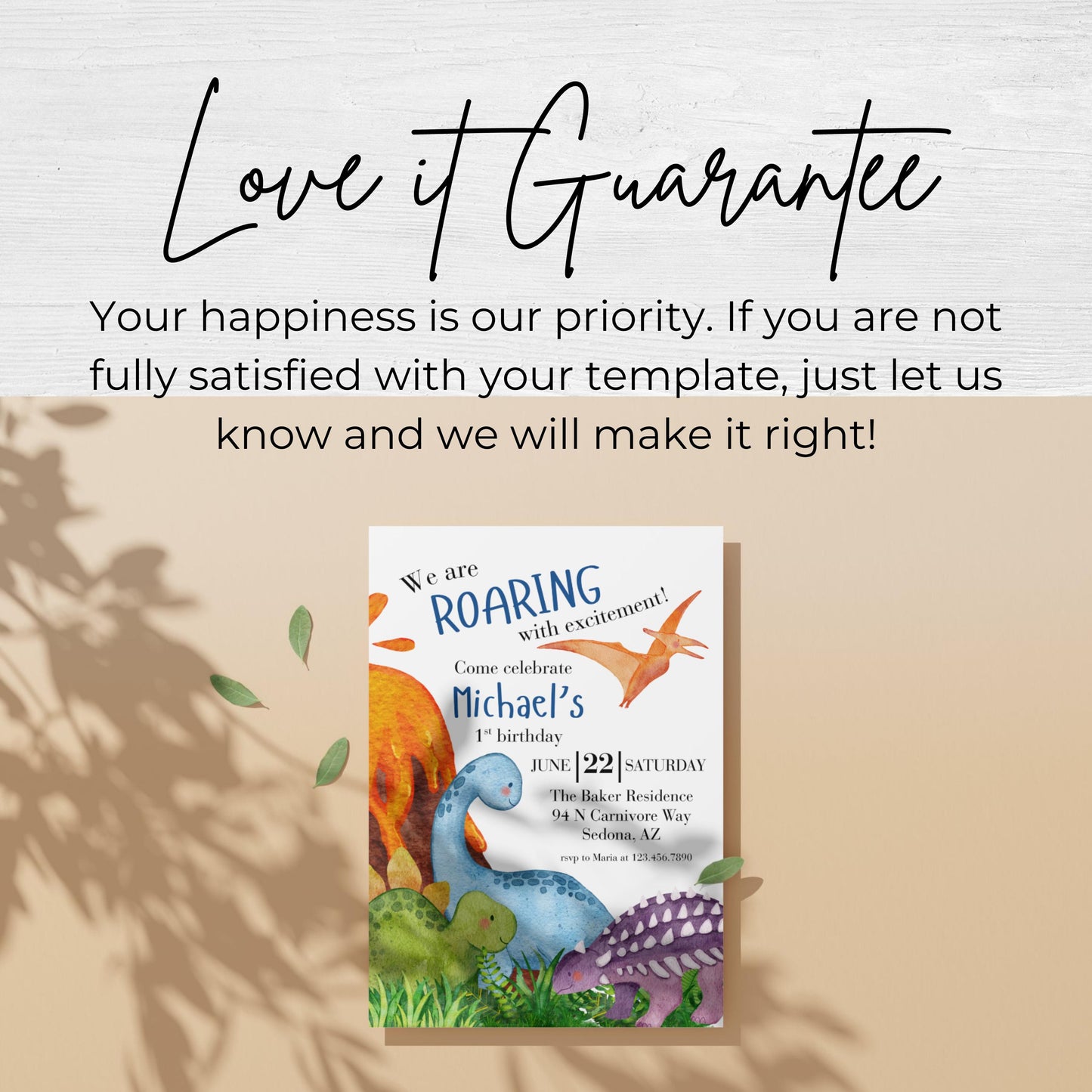 Dinosaur First Birthday Invitation First Dinosaur Birthday Dinosaur Invitation 1st Birthday Invite Boy First Birthday Dinosaur Invite 0008